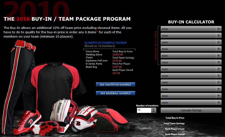 Boombah 2010 Buy-in