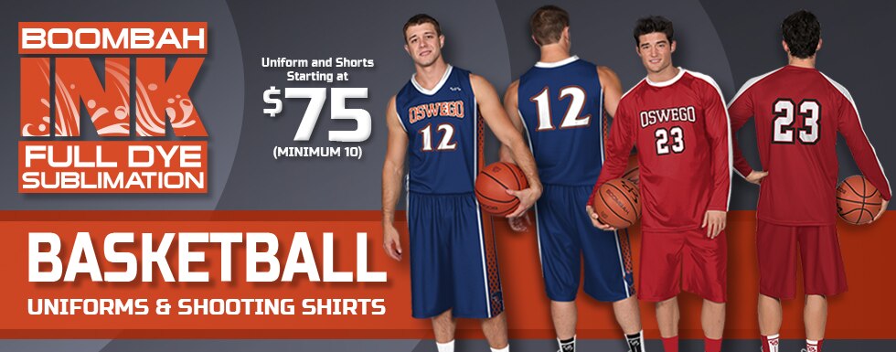 Boombah Ink Full Dye Basketball Uniforms